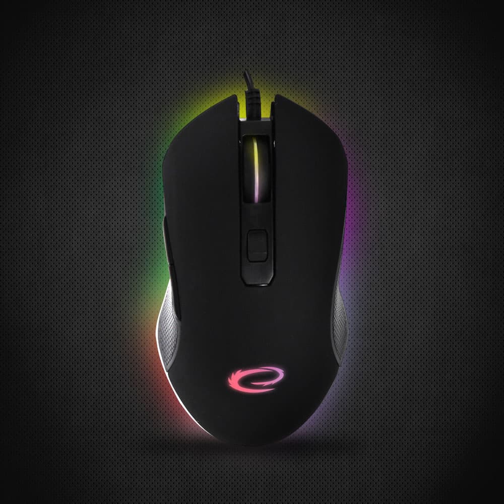 Esperanza EGM302 Gaming miška, žična, LED RGB, 6D optična, USB-C, Nemesis 5