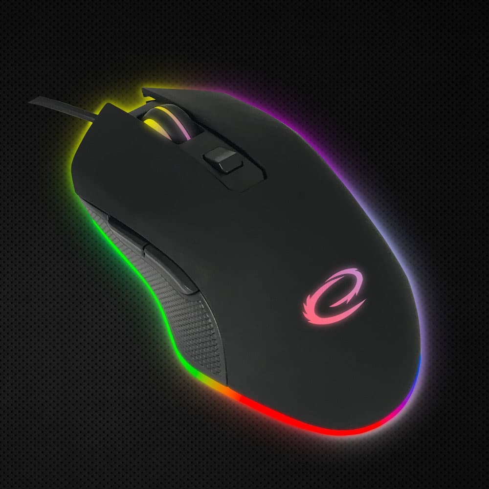 Esperanza EGM302 Gaming miška, žična, LED RGB, 6D optična, USB-C, Nemesis 7