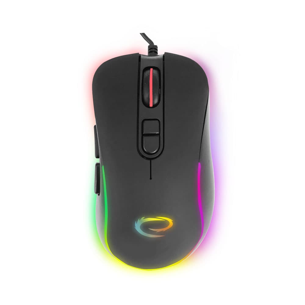 Esperanza EGM303 Gaming miška, žična, LED RGB, 7D optična, USB-C, Hesperis