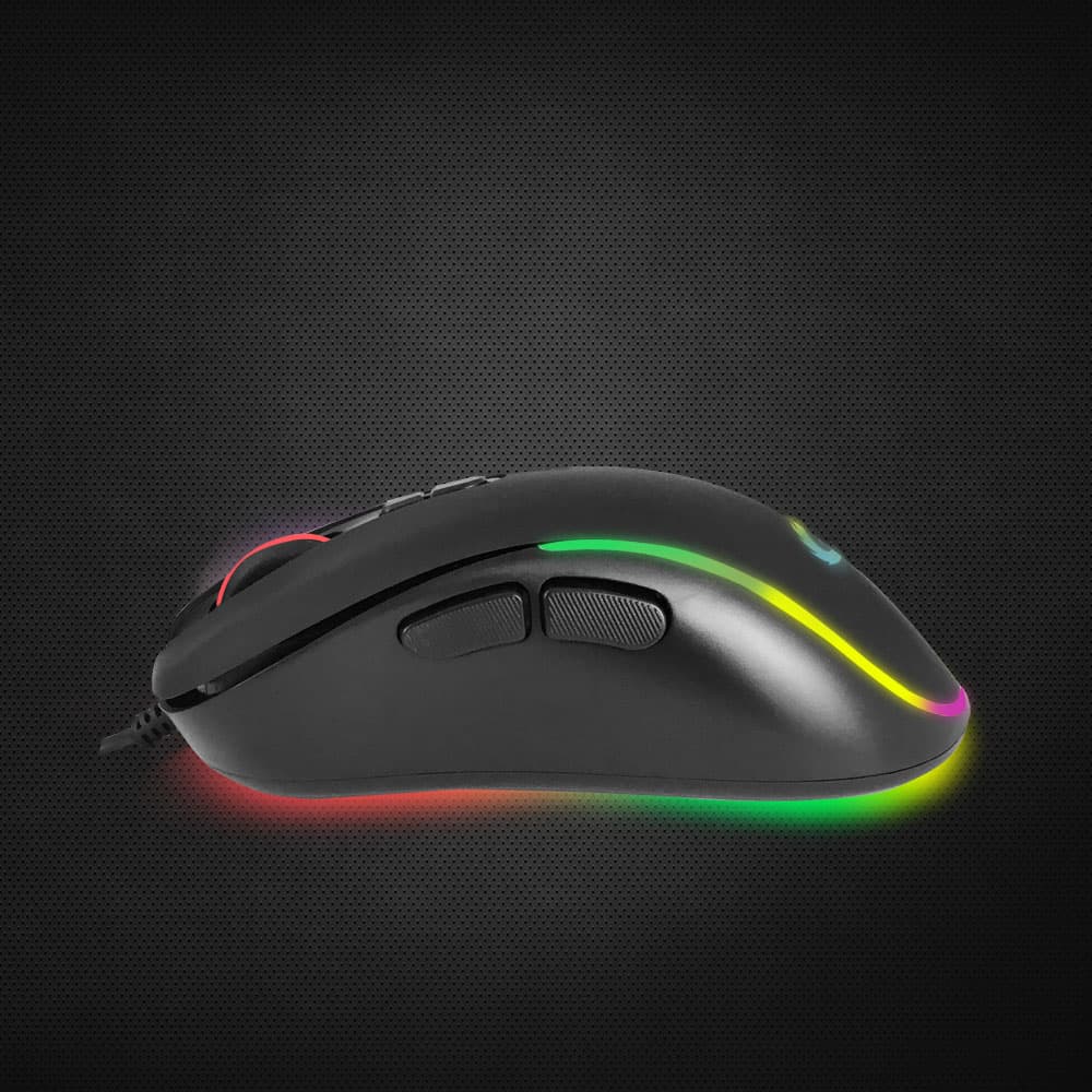 Esperanza EGM303 Gaming miška, žična, LED RGB, 7D optična, USB-C, Hesperis 6