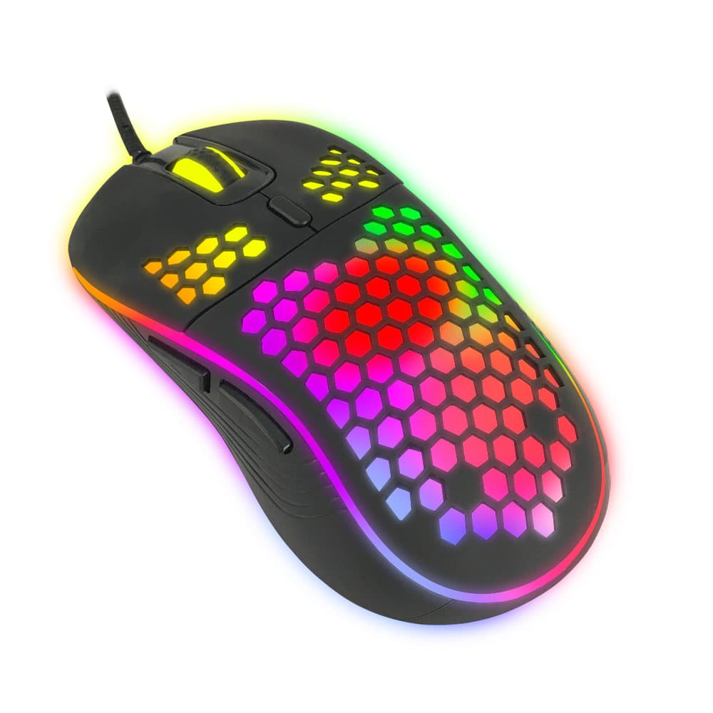 Esperanza EGM305 Gaming miška, žična, LED RGB, 6D optična, USB-C, Anteros 3