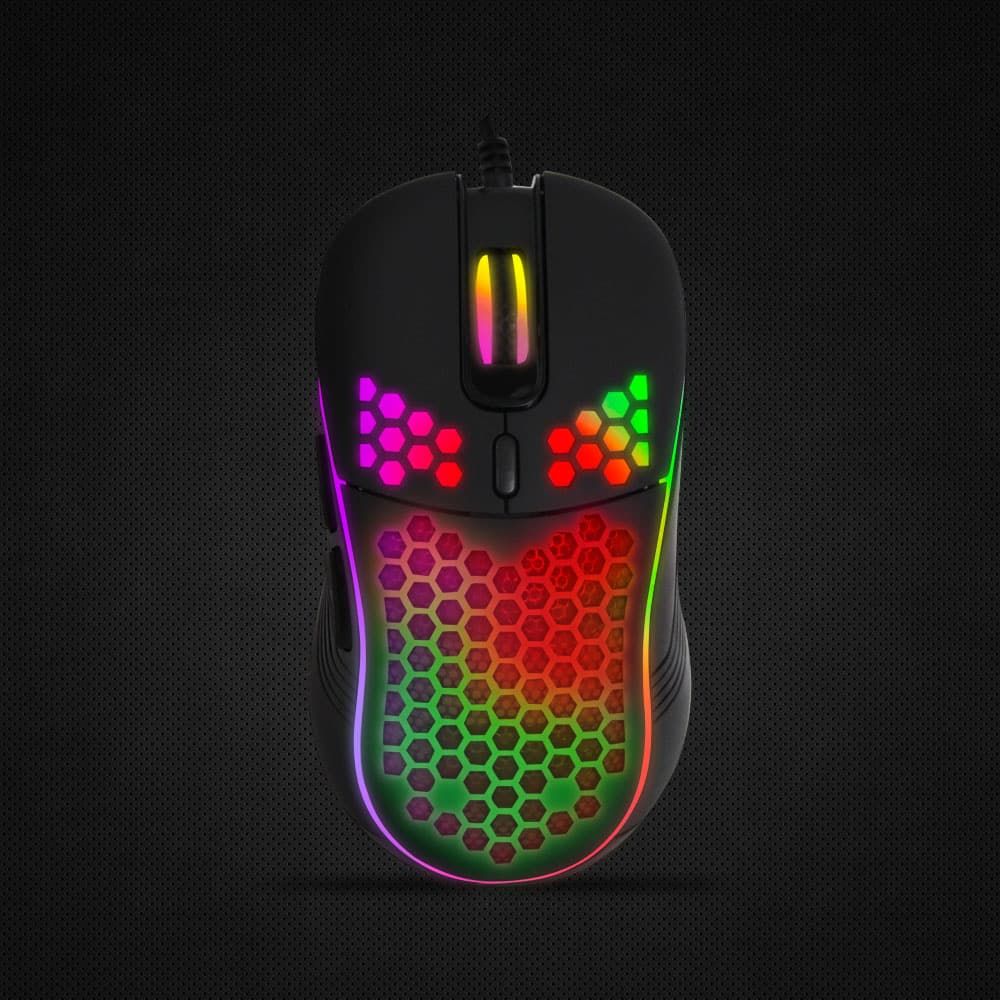 Esperanza EGM305 Gaming miška, žična, LED RGB, 6D optična, USB-C, Anteros 5