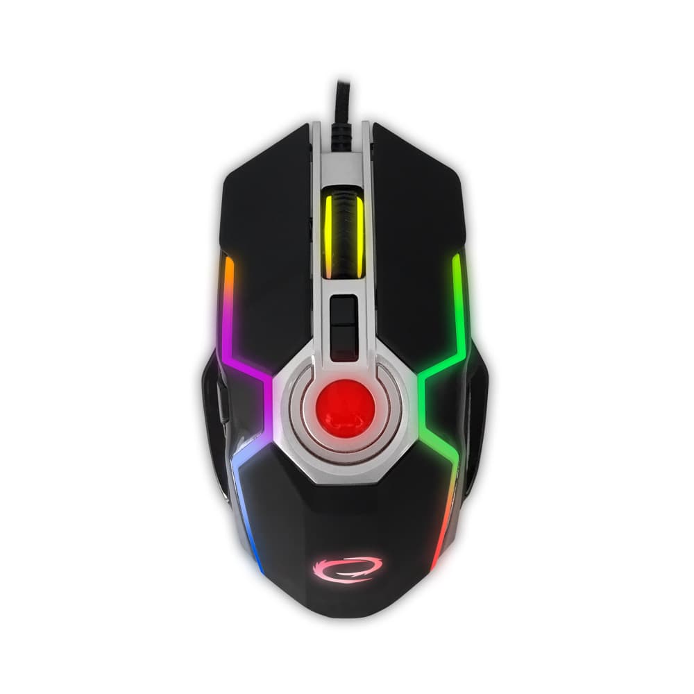 Esperanza EGM701 Gaming miška, žična, LED RGB, 8D optična, USB, Mangora