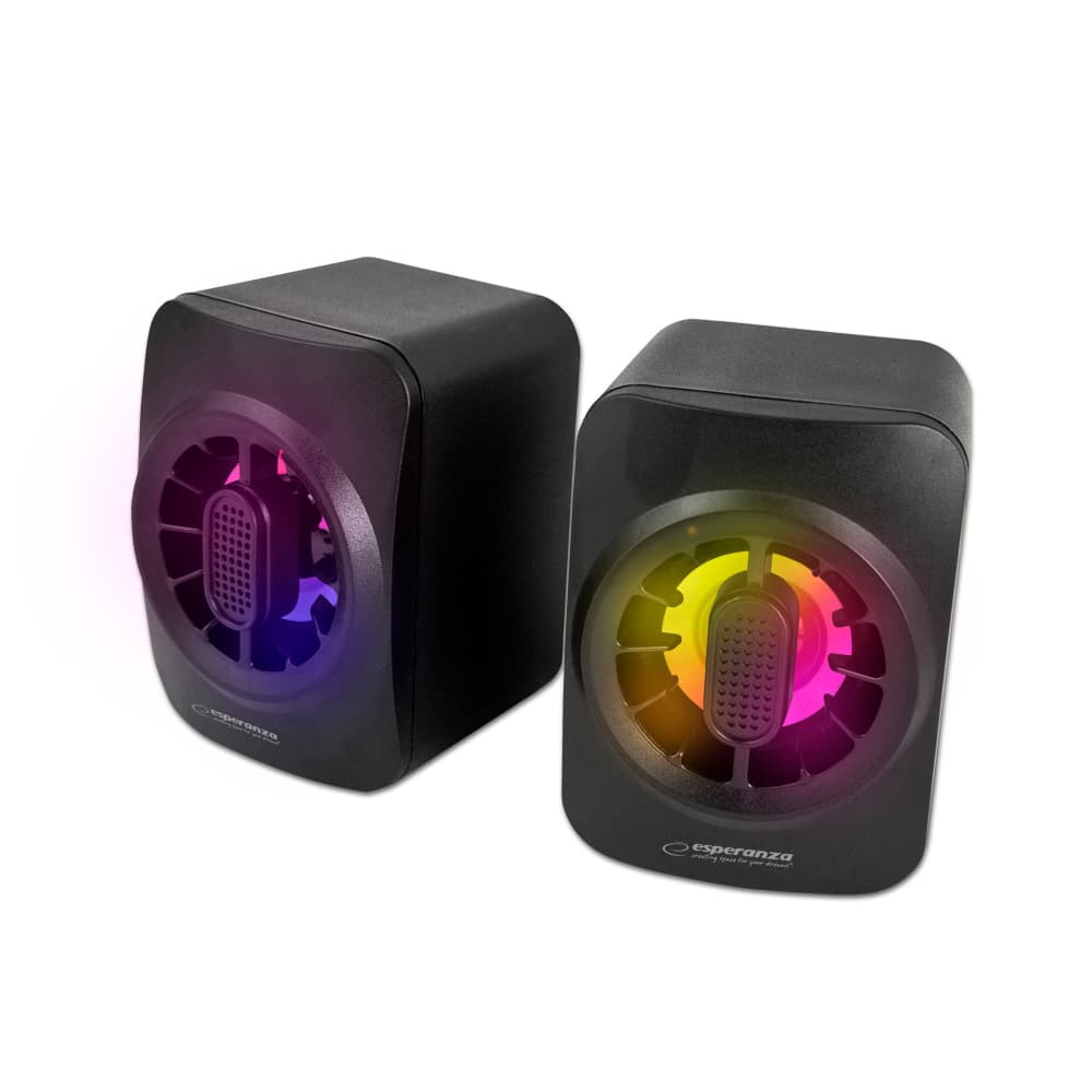 Esperanza SAKARA 2.0 USB zvočniki z Rainbow LED osvetlitvijo