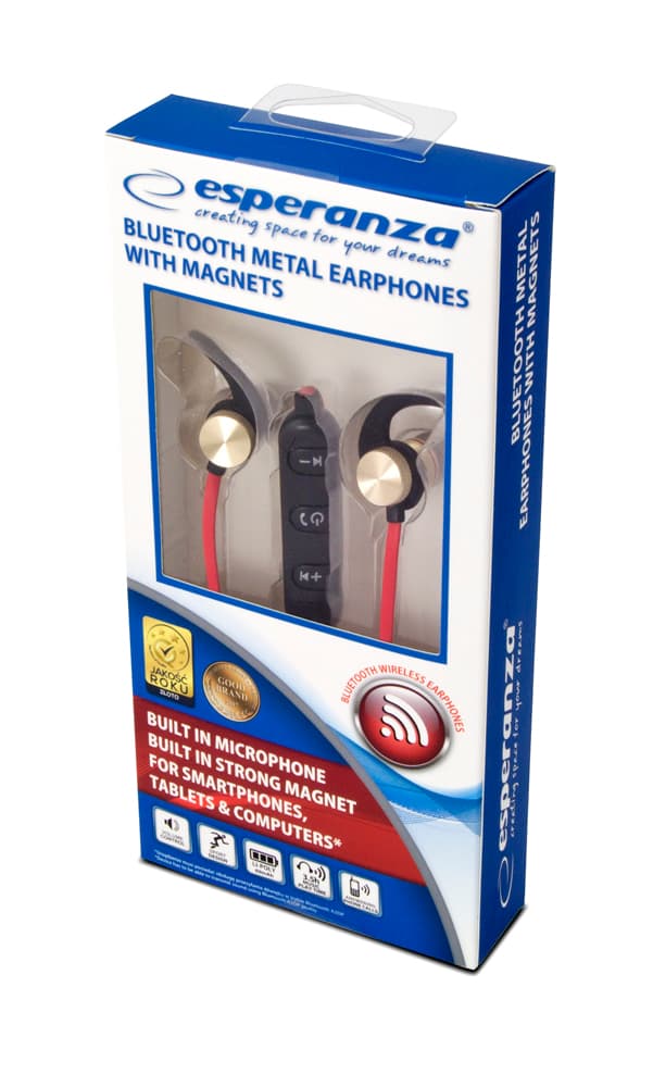 Esperanza metalne Bluetooth slušalice, bakrene 3