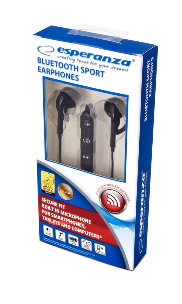 Esperanza sportske Bluetooth slušalice, crne 2