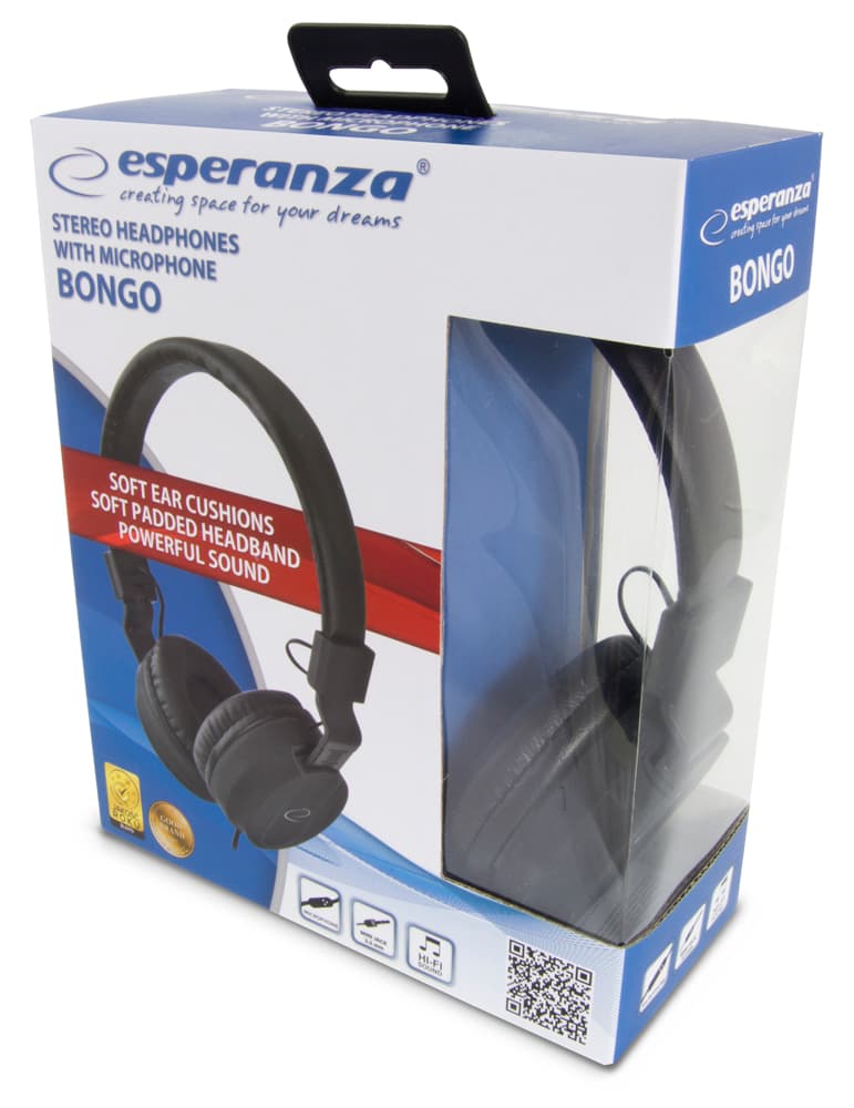 Slušalke z mikrofonom Esperanza Bongo EH212K 4