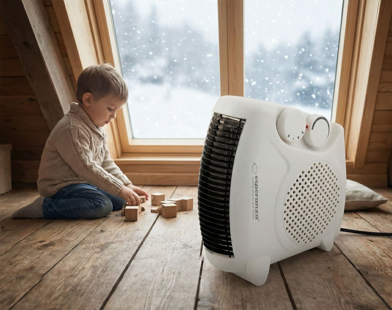 Esperanza WAIKIKI termoventilator 1000W/2000W, hladan i topao zrak 5