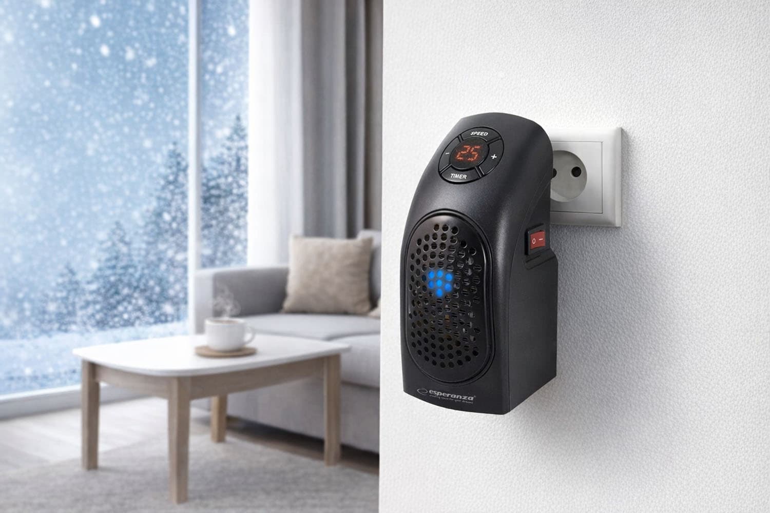 Mini termoventilator Esperanza KALAHARI 400W 4