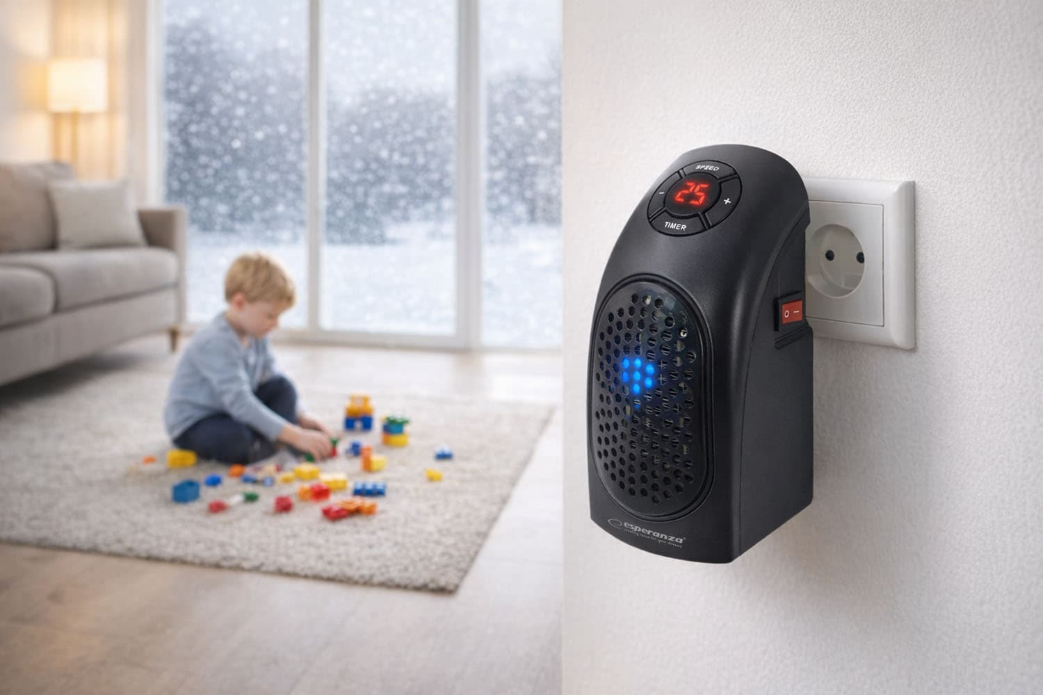 Mini termoventilator Esperanza KALAHARI 400W 5