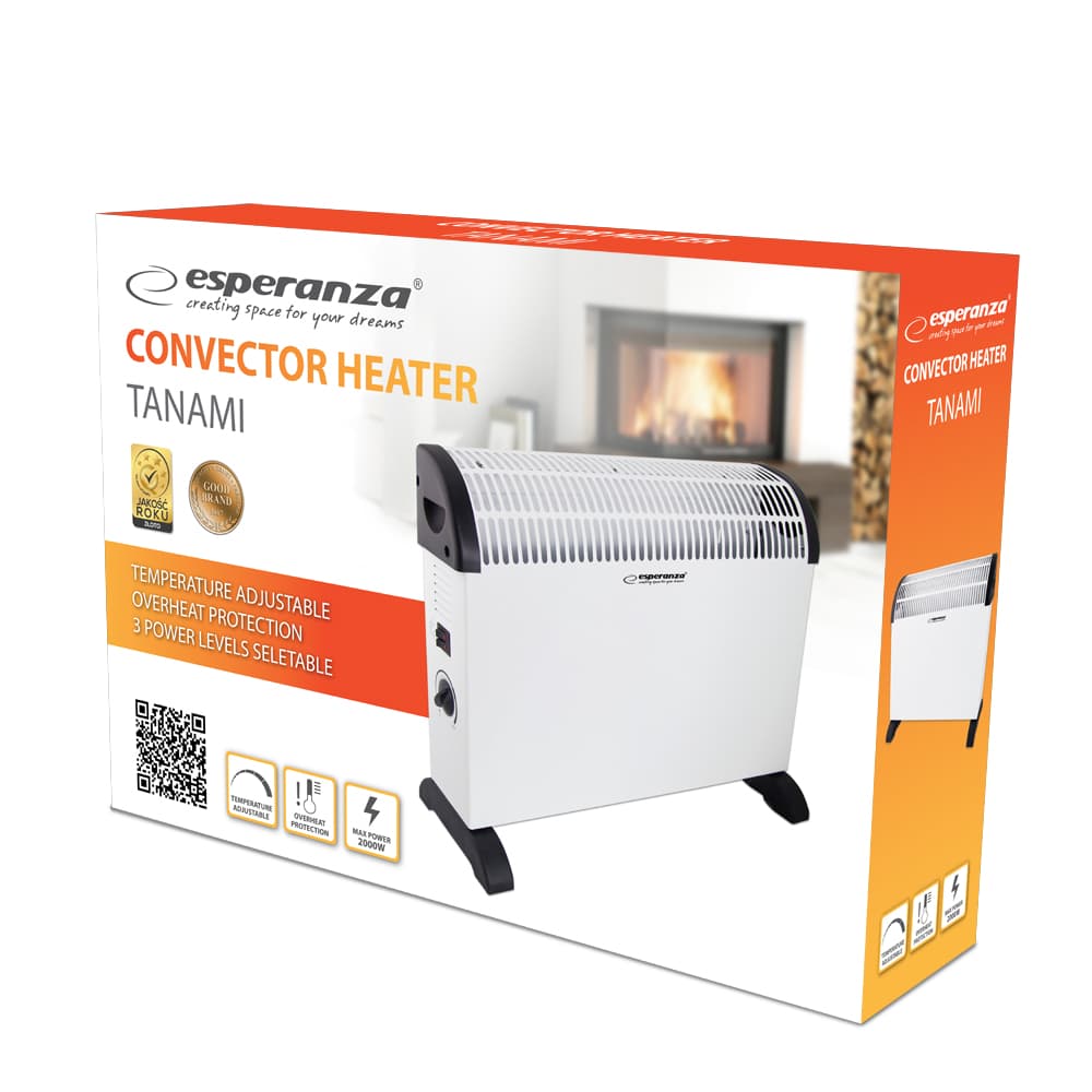 Konvektorski grelnik Esperanza TANAMI 750W/1250W/2000W 6