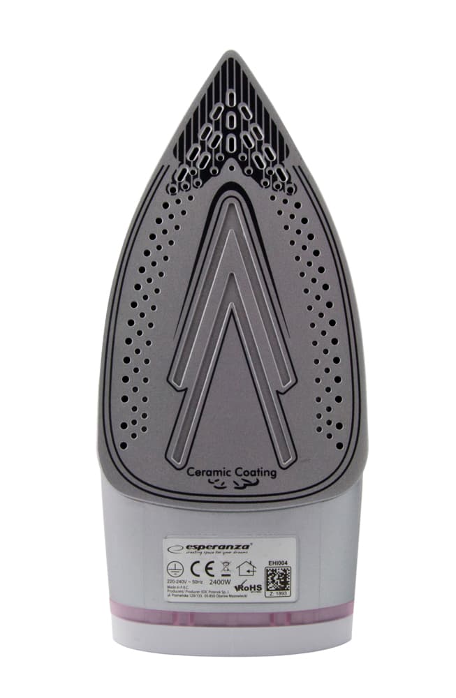 Esperanza TULLE parno likalnik, 2400W, črna/bela 8