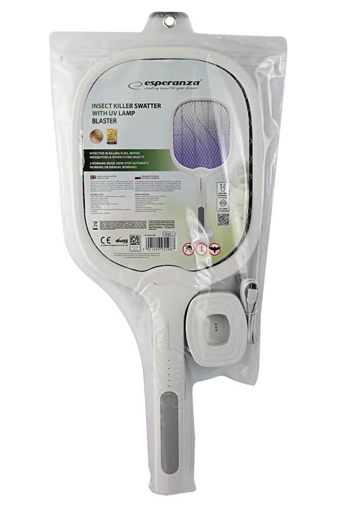 Esperanza EHQ011 električna lopatica za žuželke UV BLASTER 6