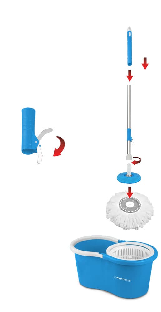 Esperanza PERFECT CLEAN EHS005 - Rotacijski mop s kantom 4