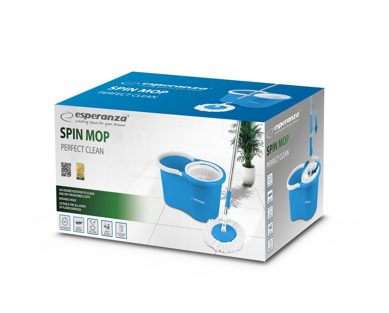 Esperanza PERFECT CLEAN EHS005 - Rotacijski mop s kantom 8