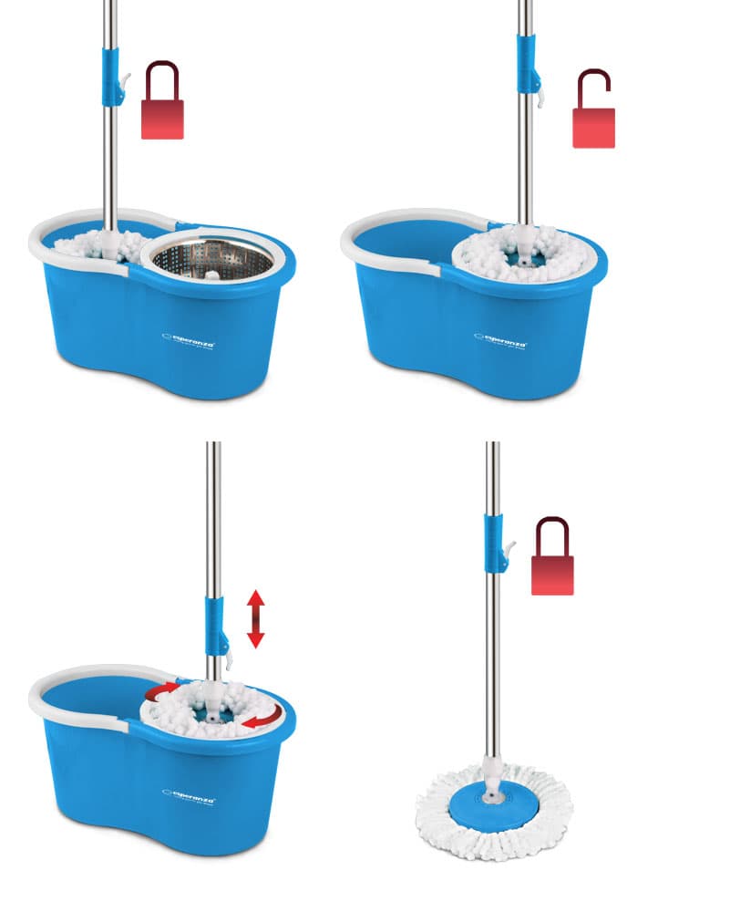 Esperanza PERFECT CLEAN EHS006 - Rotacijski mop z vedrom 3