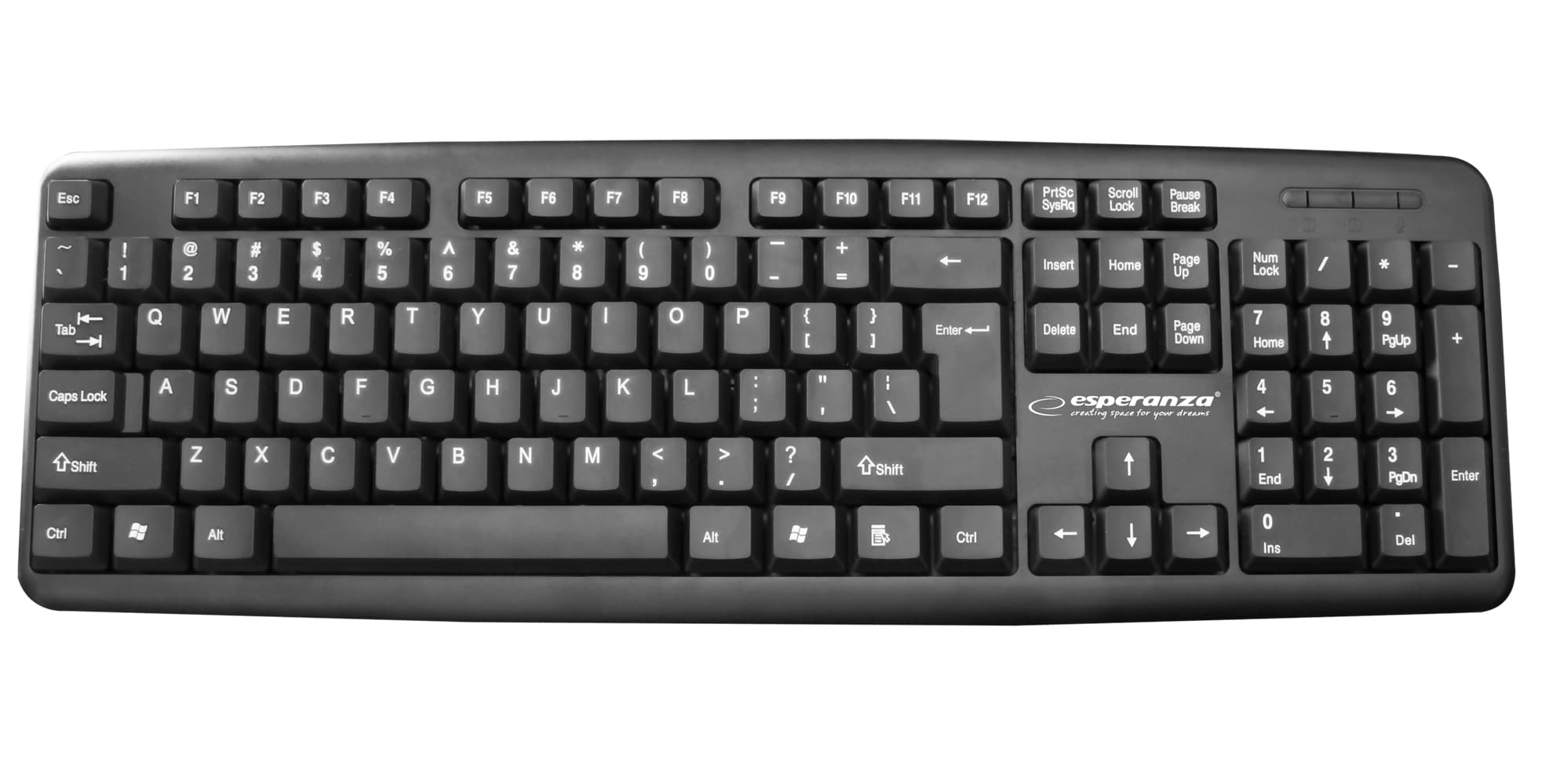 Esperanza žična tipkovnica USB Amarillo