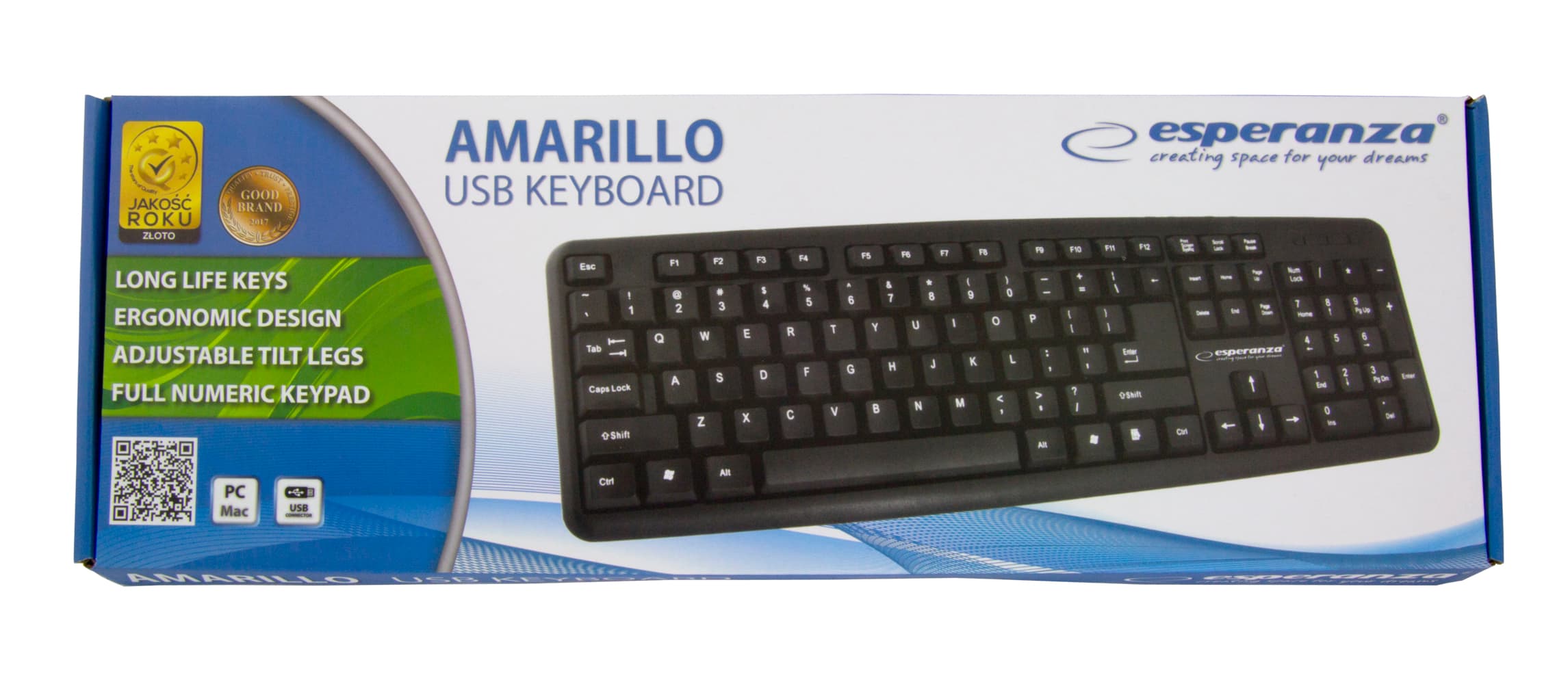 Esperanza žična tipkovnica USB Amarillo 4