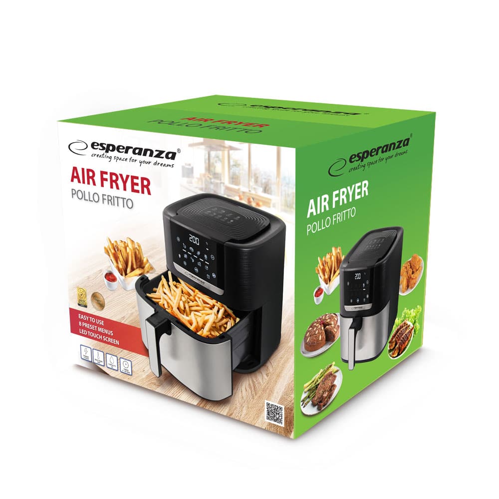 Esperanza Pollo Fritto 8L - friteza na vroč zrak, 1700W 5