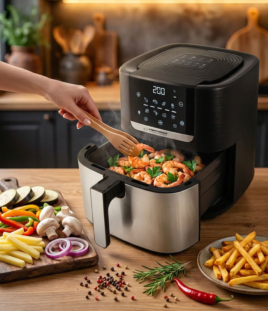 Esperanza Pollo Fritto 8L - friteza na vroč zrak, 1700W 6