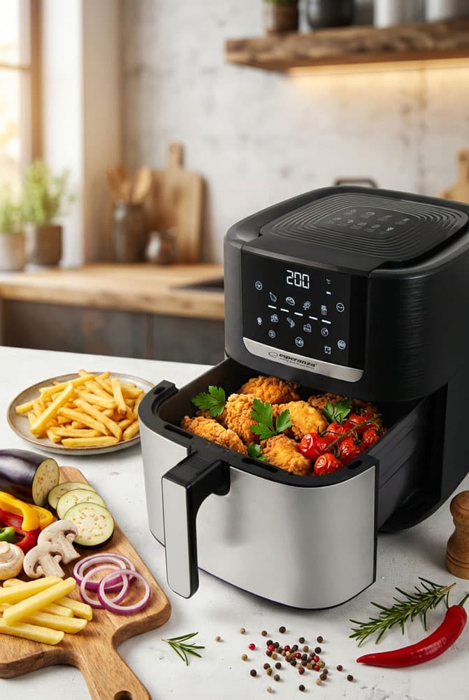 Esperanza Pollo Fritto 8L - friteza na vroč zrak, 1700W 7
