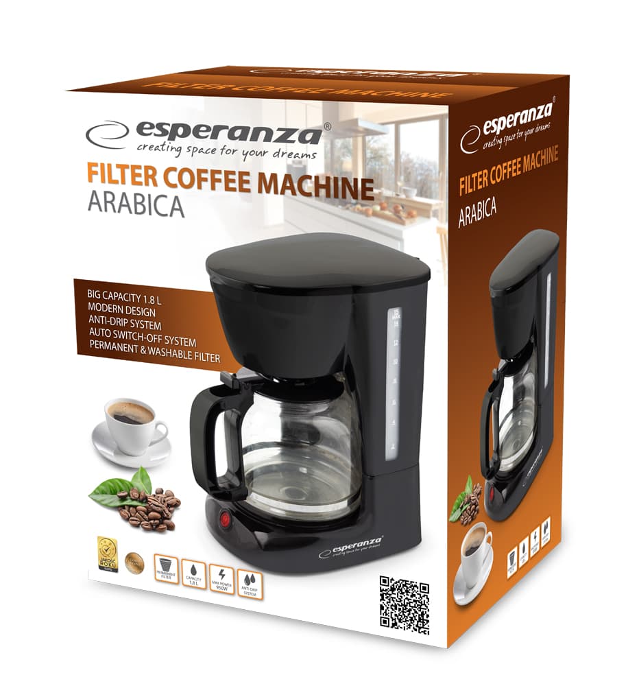 Esperanza EKC005 – kavni avtomat ARABICA, 1.8 L 6