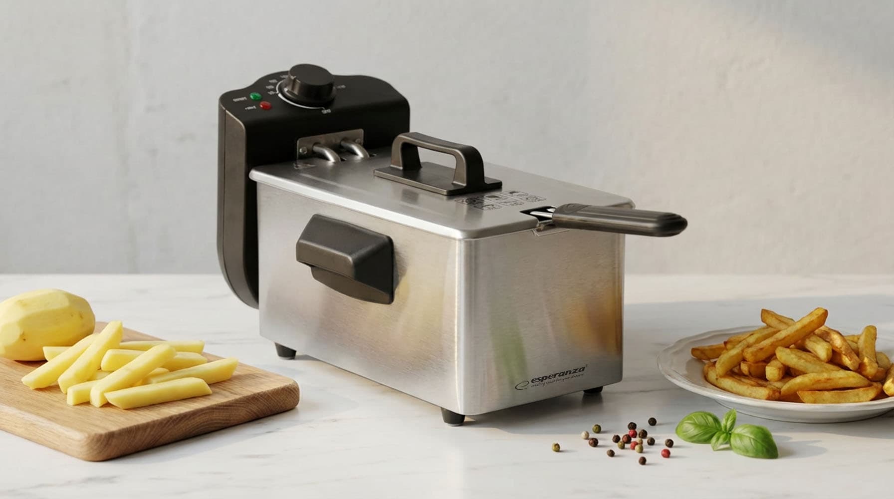 Esperanza FALAFEL friteza, 3L, 2000W 7