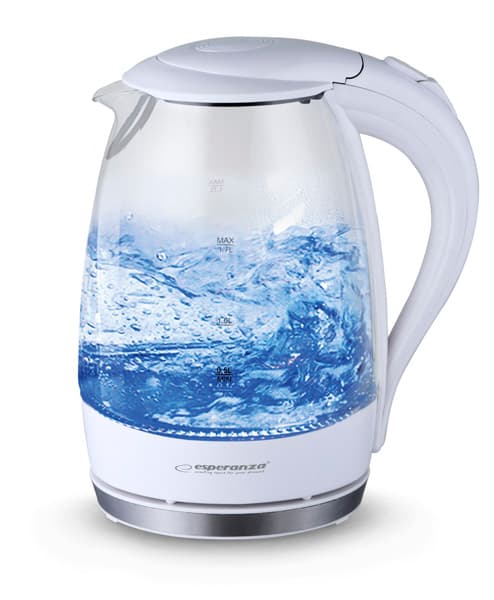 Električni kuhinjski aparat Esperanza SALTO ANGEL 1.7 L, steklen, LED, bel
