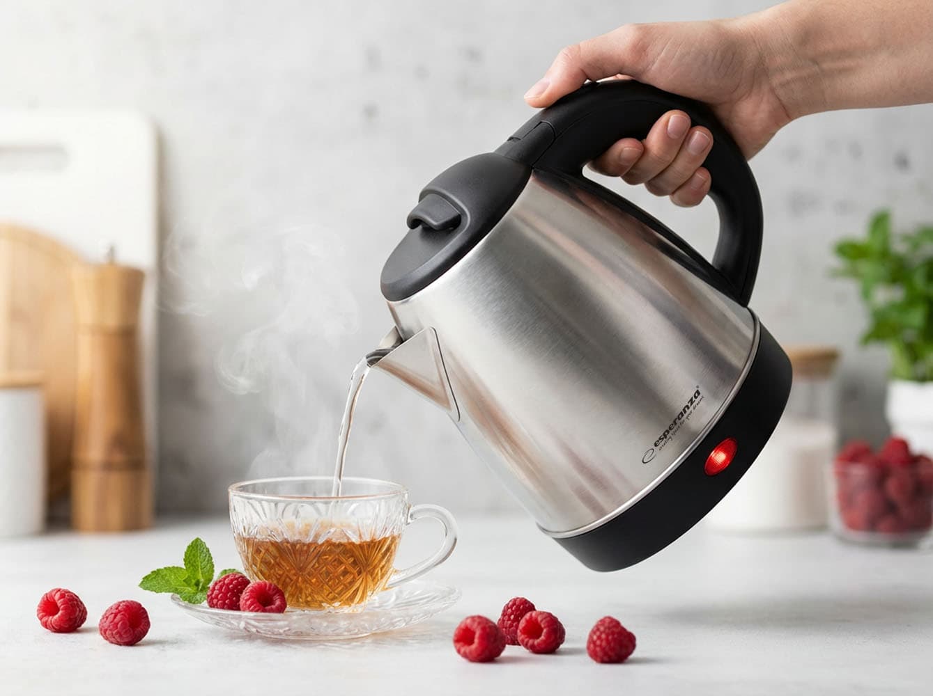 Električni kuhalnik vode Esperanza Spring, 1.0 L, inox 3