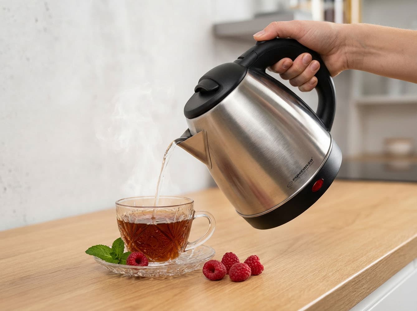 Električni kuhalnik vode Esperanza Spring, 1.0 L, inox 5