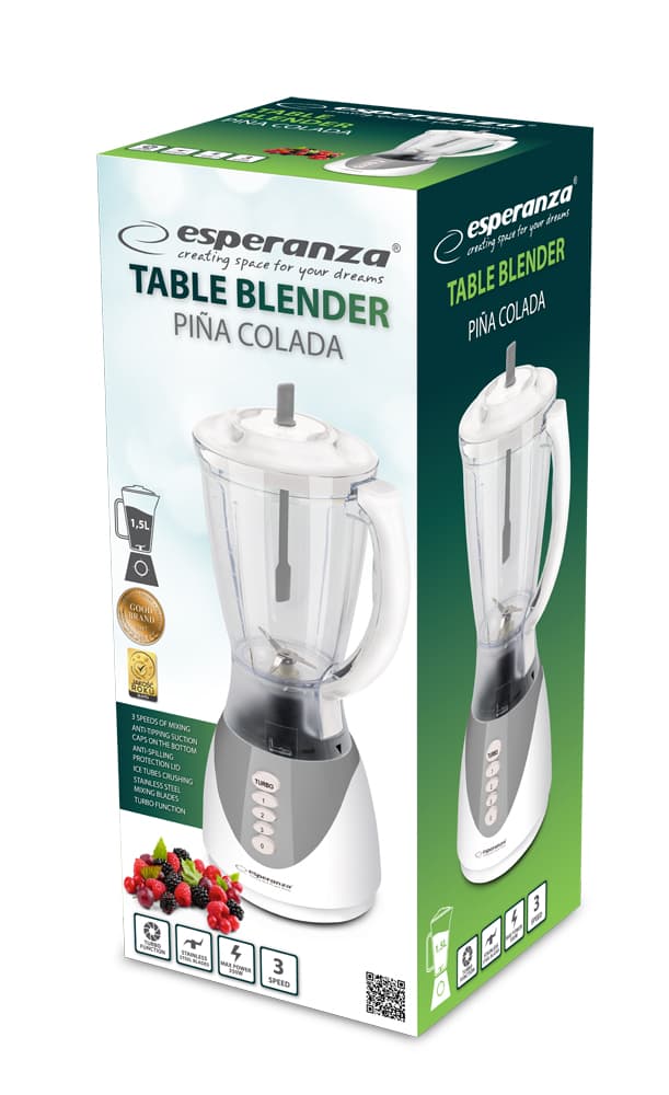 Esperanza PIÑA COLADA - sivi blender s steklenico (350W) 2