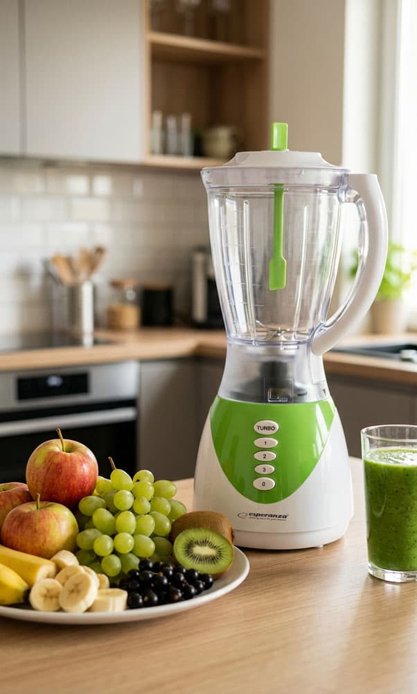 Esperanza PIÑA COLADA - zeleni blender s steklenico (350W) 4