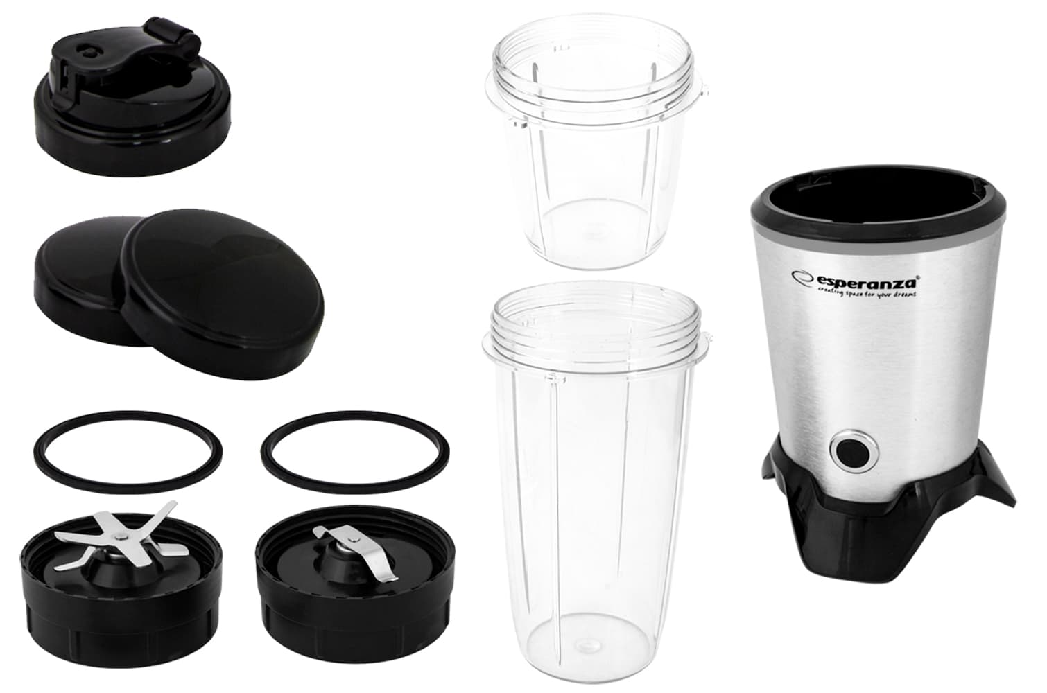 Esperanza Nutri Blender Nutri Master 6v1, 1000W 3