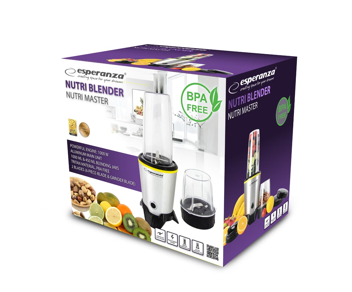 Esperanza Nutri Blender Nutri Master 6v1, 1000W 5