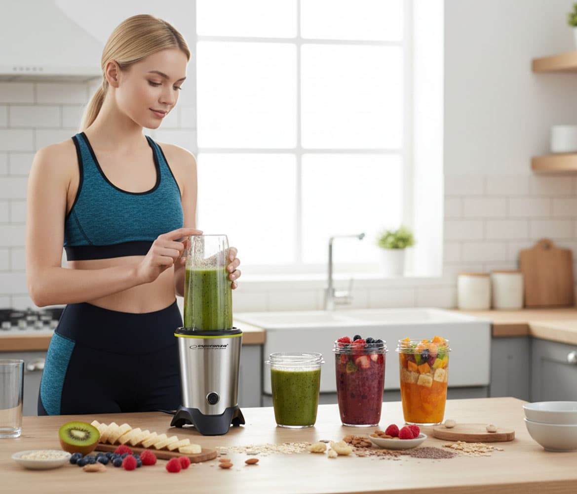 Esperanza Nutri Blender Nutri Master 6v1, 1000W 7