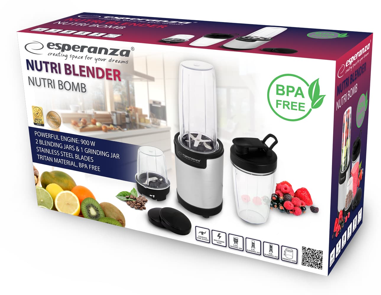 Nutri mešalnik Esperanza NUTRI BOMB 9v1 5