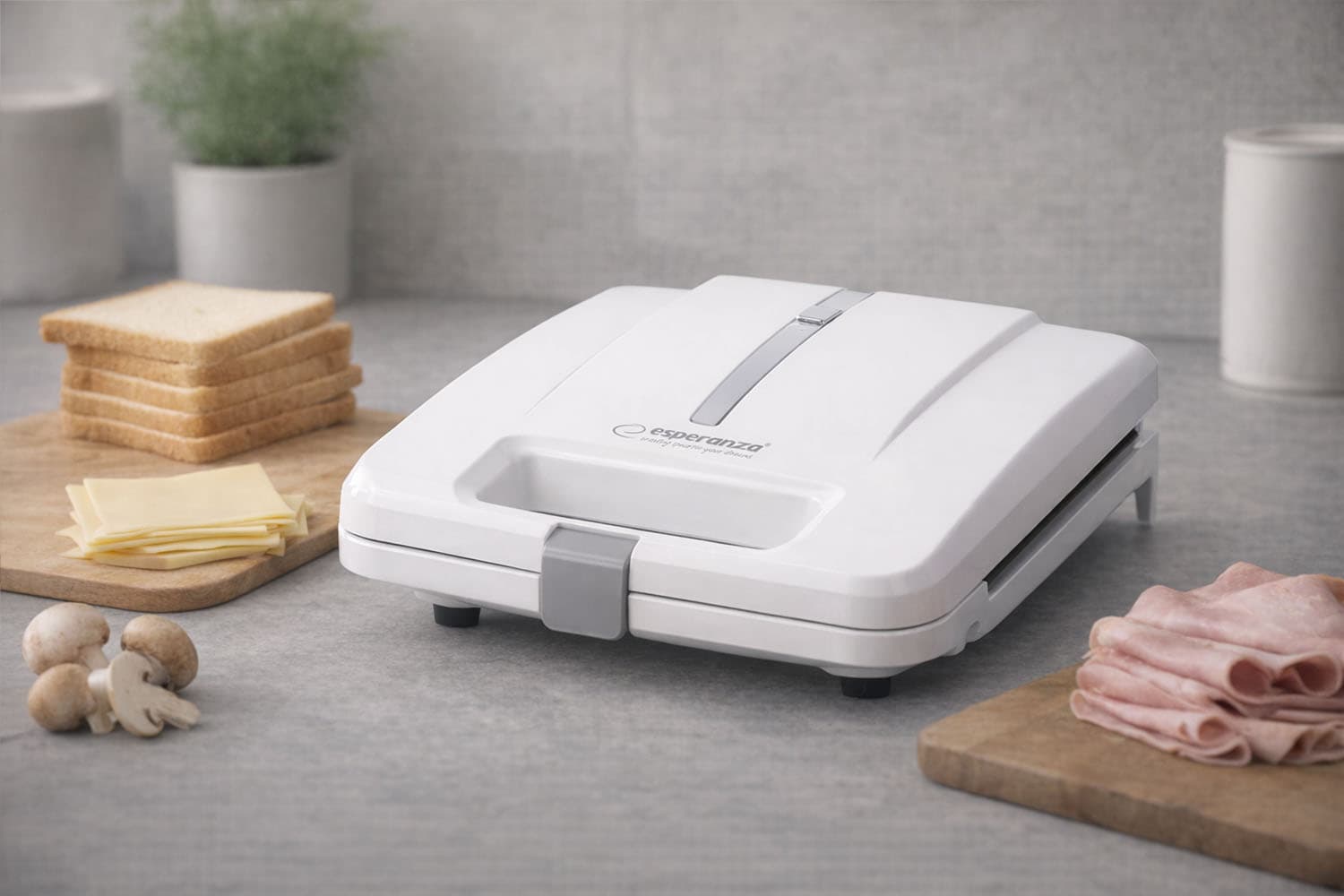 Esperanza Parmigiano EKT010W, 1000W, beli opekač za sendviče 7