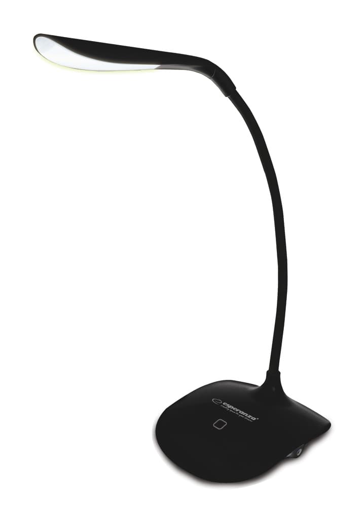 Esperanza Acrux ELD103K LED namizna svetilka, črna, USB, dotik