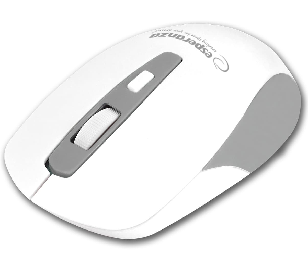 Esperanza EM130W Brezžična miška, Bluetooth 5.0, 4D optična, bela