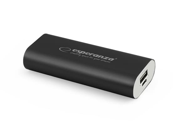 Esperanza EMP105K prenosni polnilnik 4400mah Hadron, črn