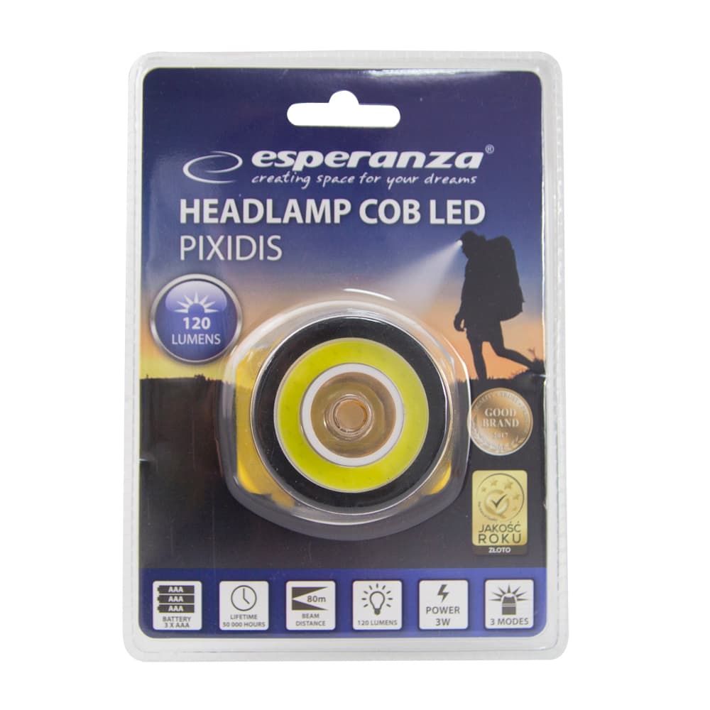 Esperanza PIXIDIS naglavna LED svetilka, COB 3W, 120 lm, 80m 4