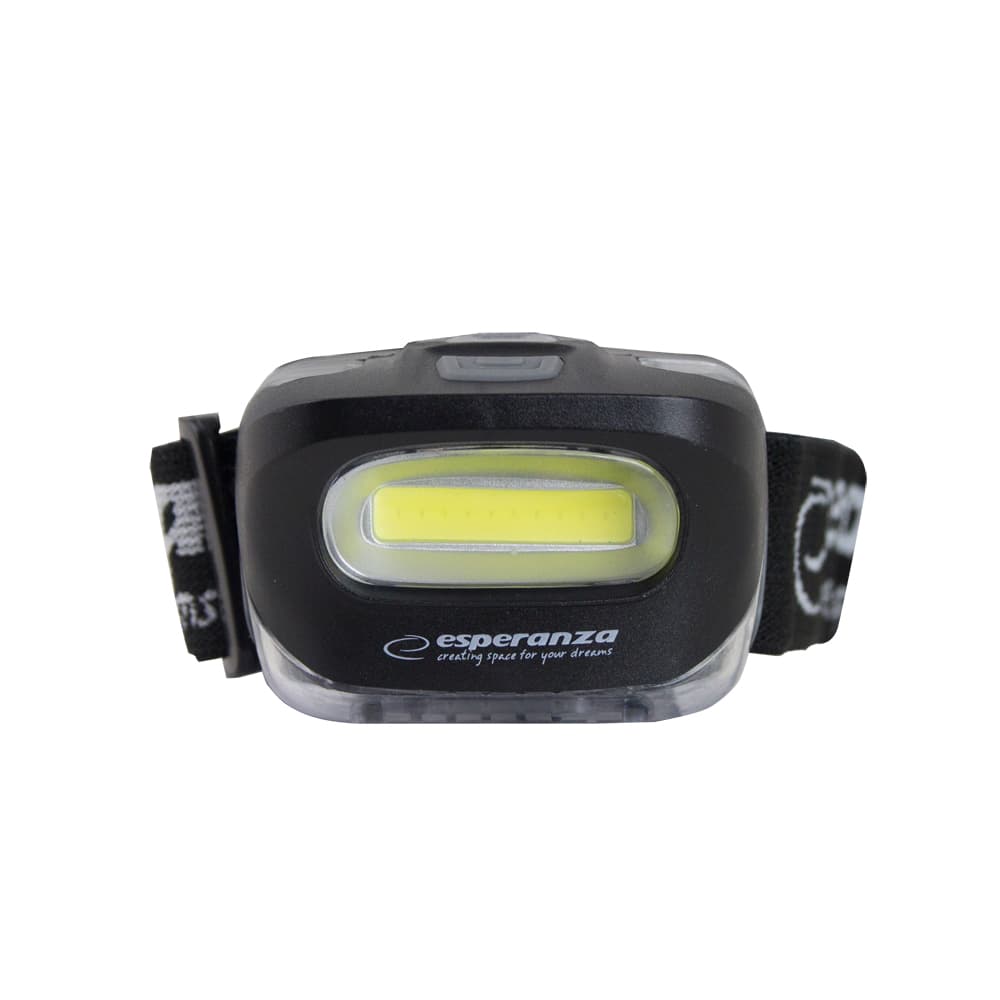 Naglavna LED svetilka Esperanza LYNX, COB LED, 100 lm, 2 načina