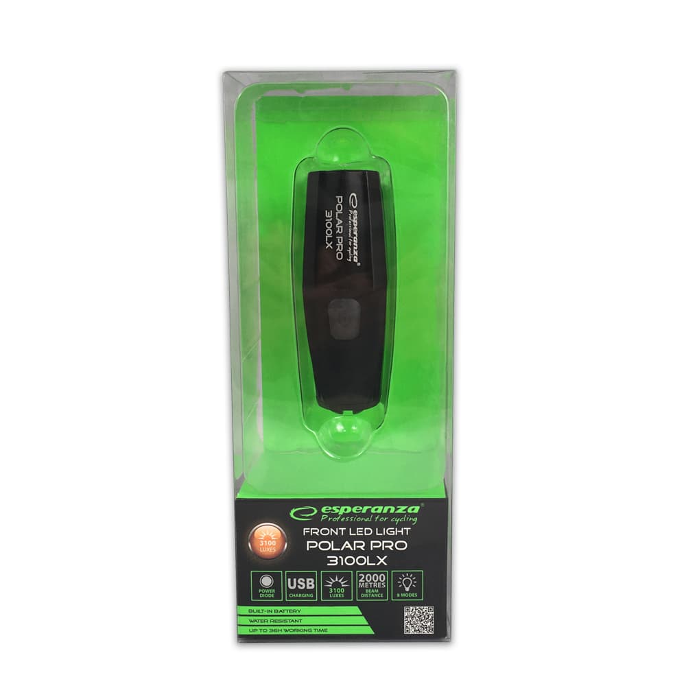 Esperanza EOT059 Polar Pro, profesionalna LED luč za kolo, 3100 lx 8