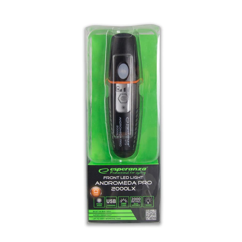 Esperanza ANDROMEDA PRO EOT062, LED prednja luč za kolo, 2000 lx 7