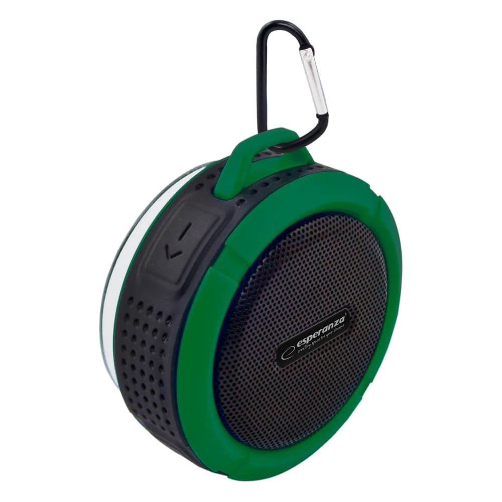 Esperanza COUNTRY vodoodporen Bluetooth zvočnik, črno-zelen