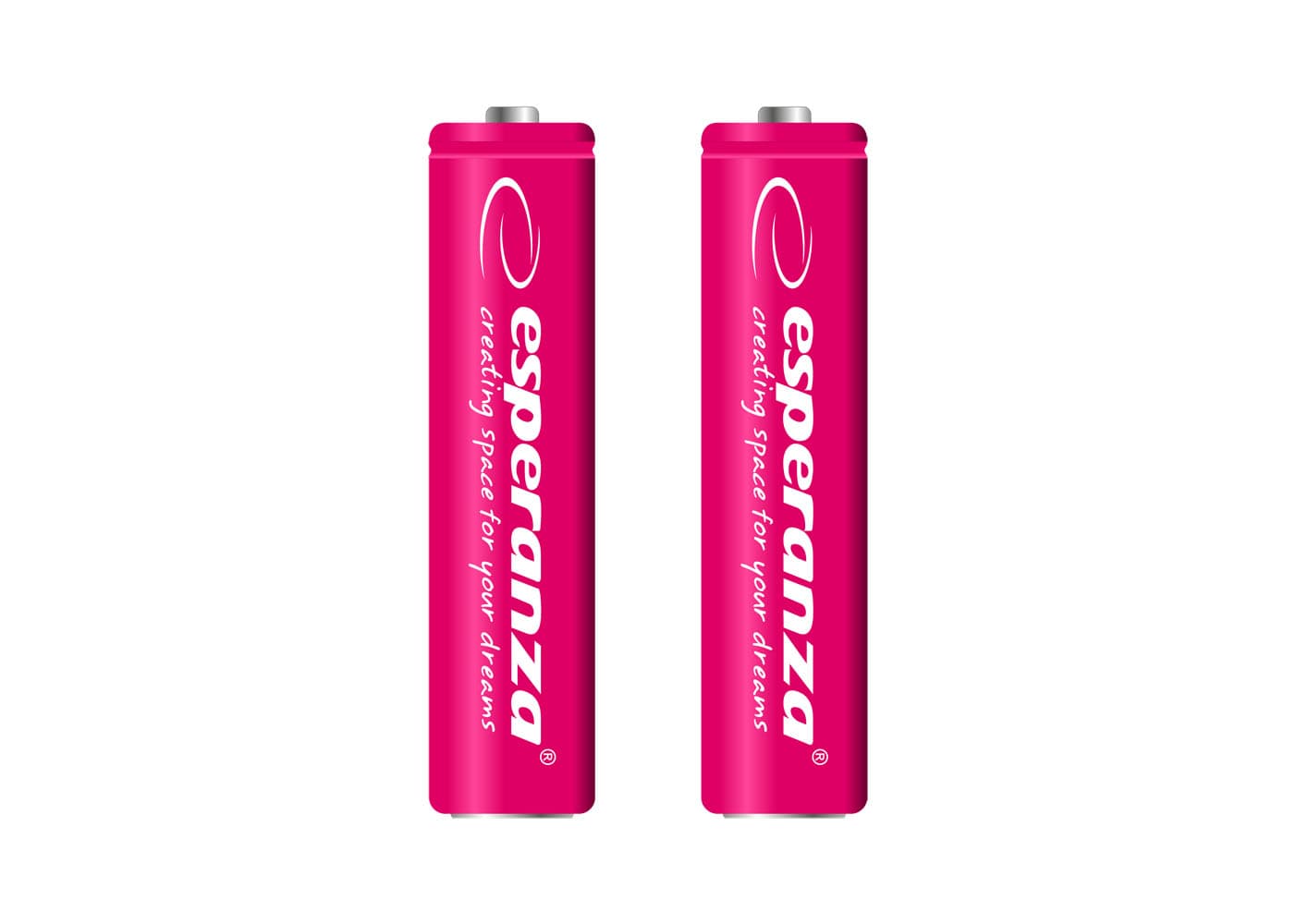 Polnilne baterije Esperanza Ni-MH AAA 1000 mAh, rdeče, 2 kosa