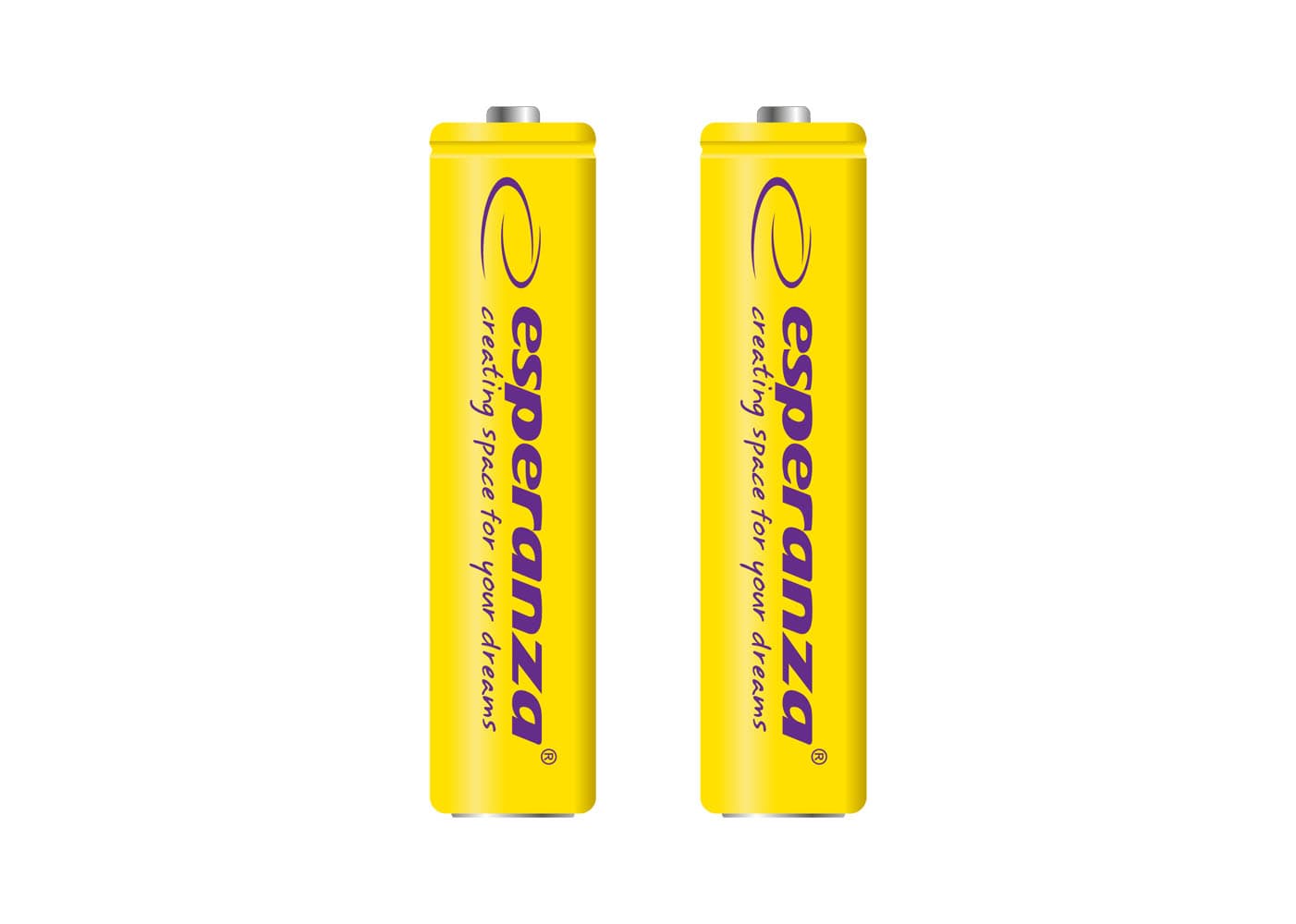 Baterije polnilne Esperanza AAA Ni-MH 1000mAh, 2 kos, rumene