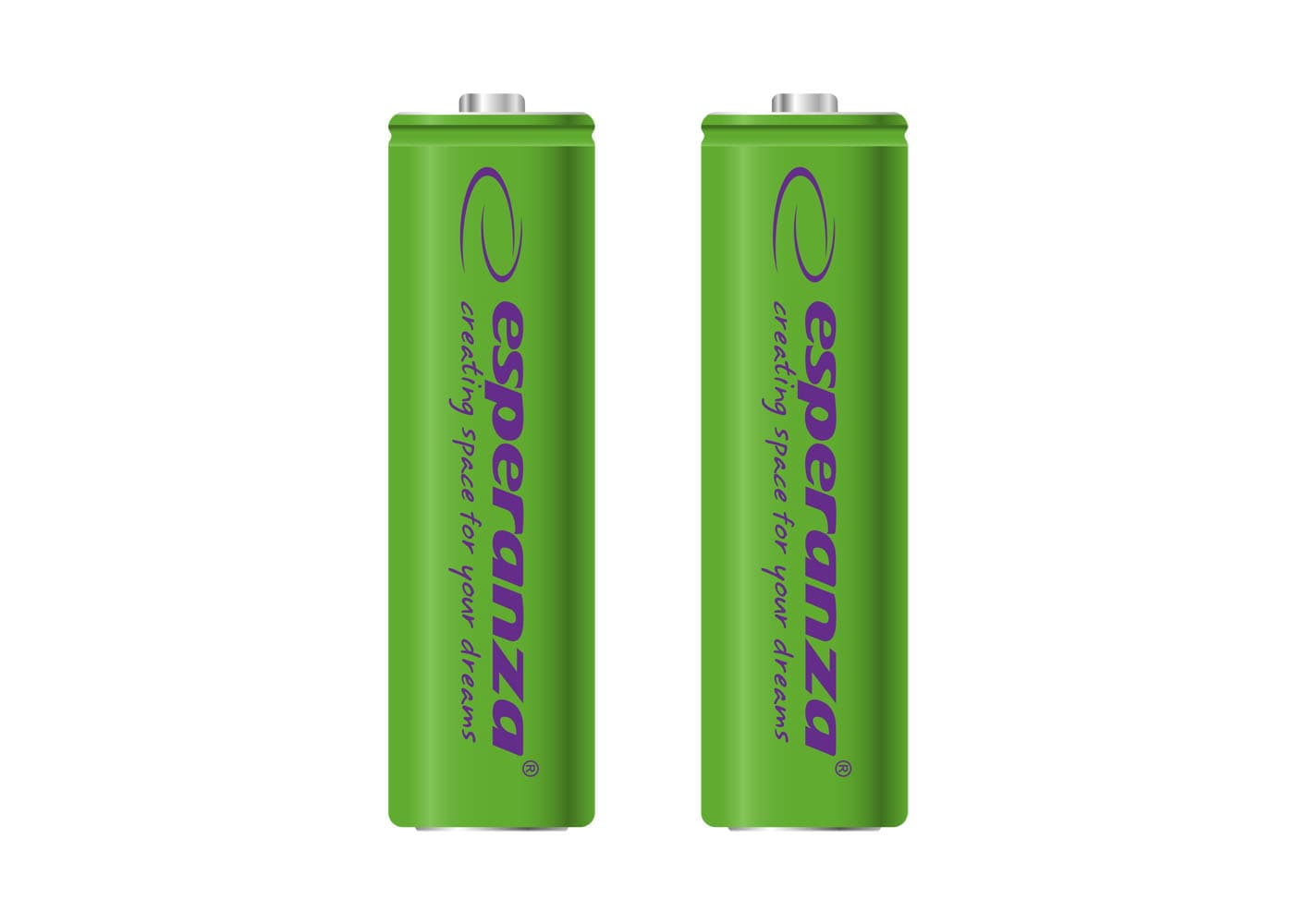 Esperanza EZA103G – Ni-MH AA akumulatorji 2000 mAh, 2 kosa, zeleni