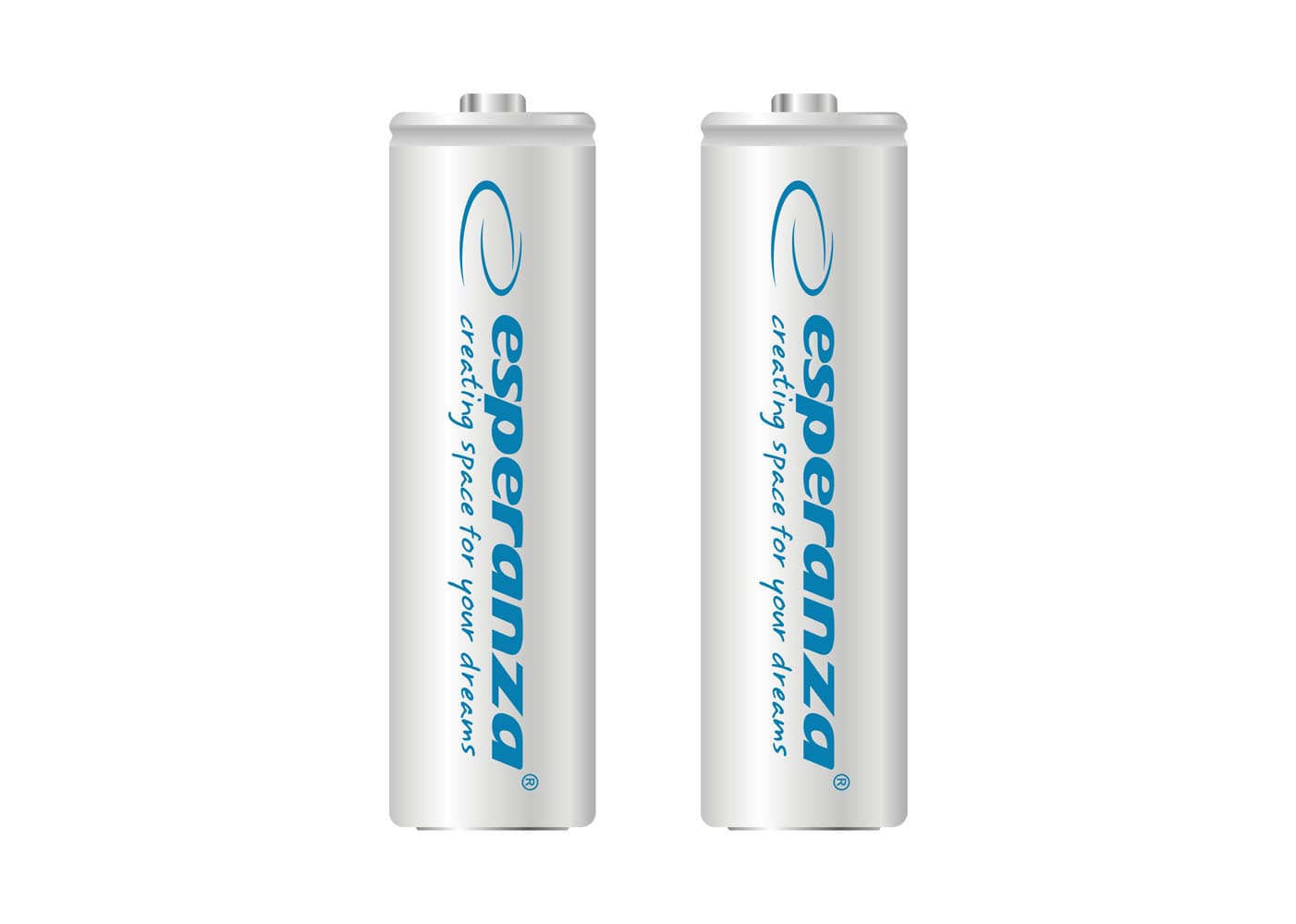 Esperanza EZA103W – Ni-MH AA akumulatorji 2000 mAh, 2 kosa, beli