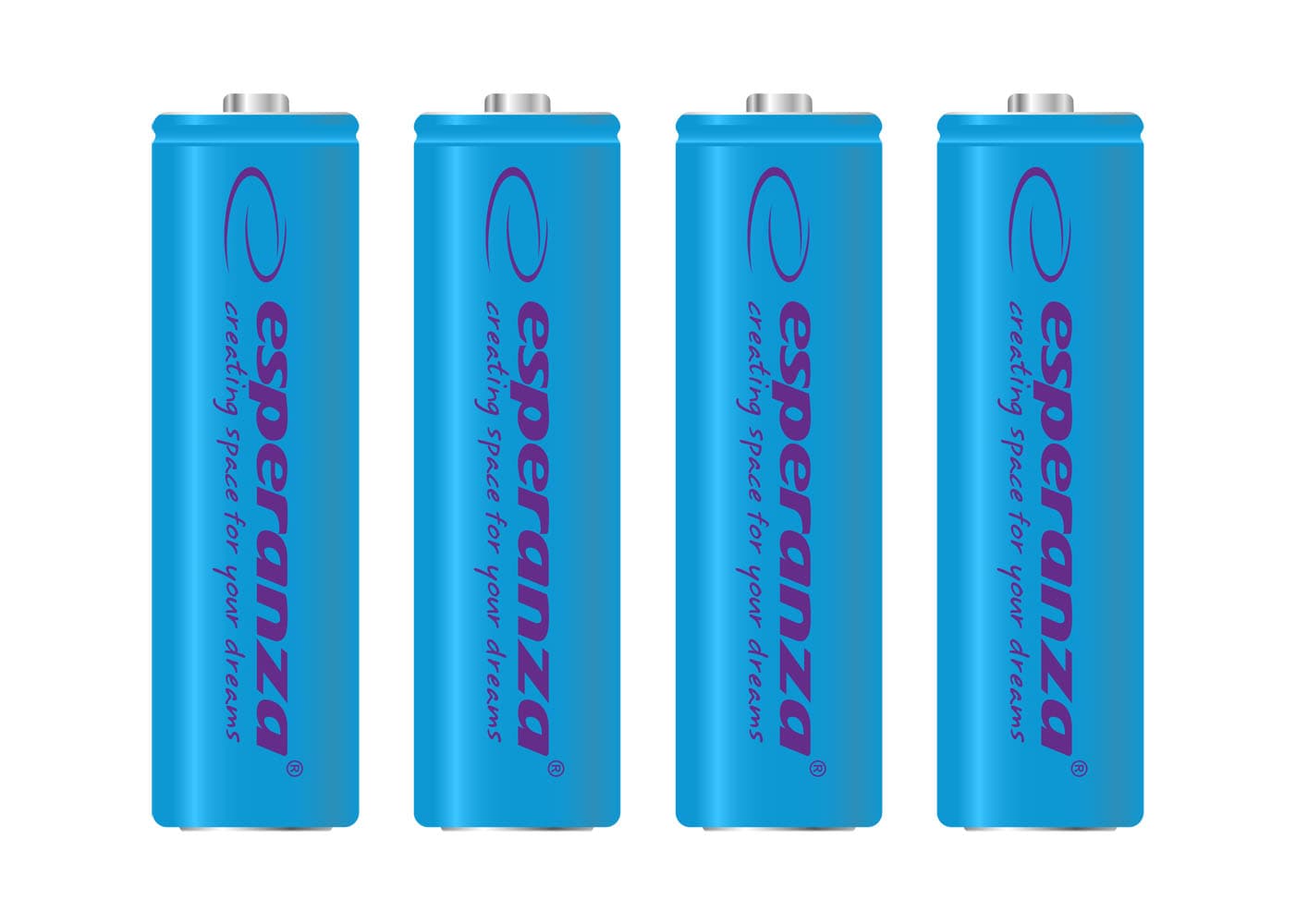 Esperanza EZA104B – Ni-MH AA akumulatorji 2000 mAh, 4 kosi, modri